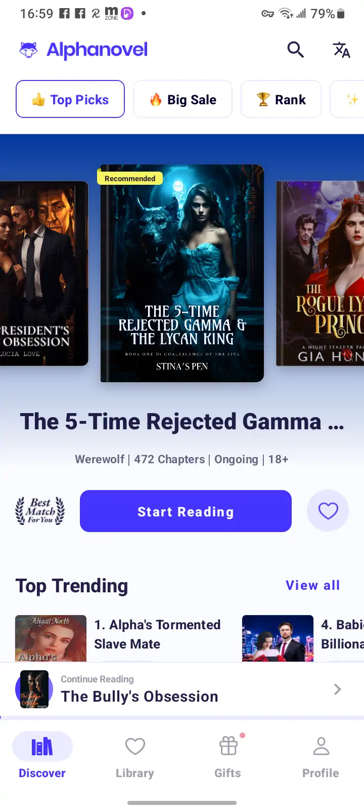 Alphanovel 首页 首屏_2023 12 02