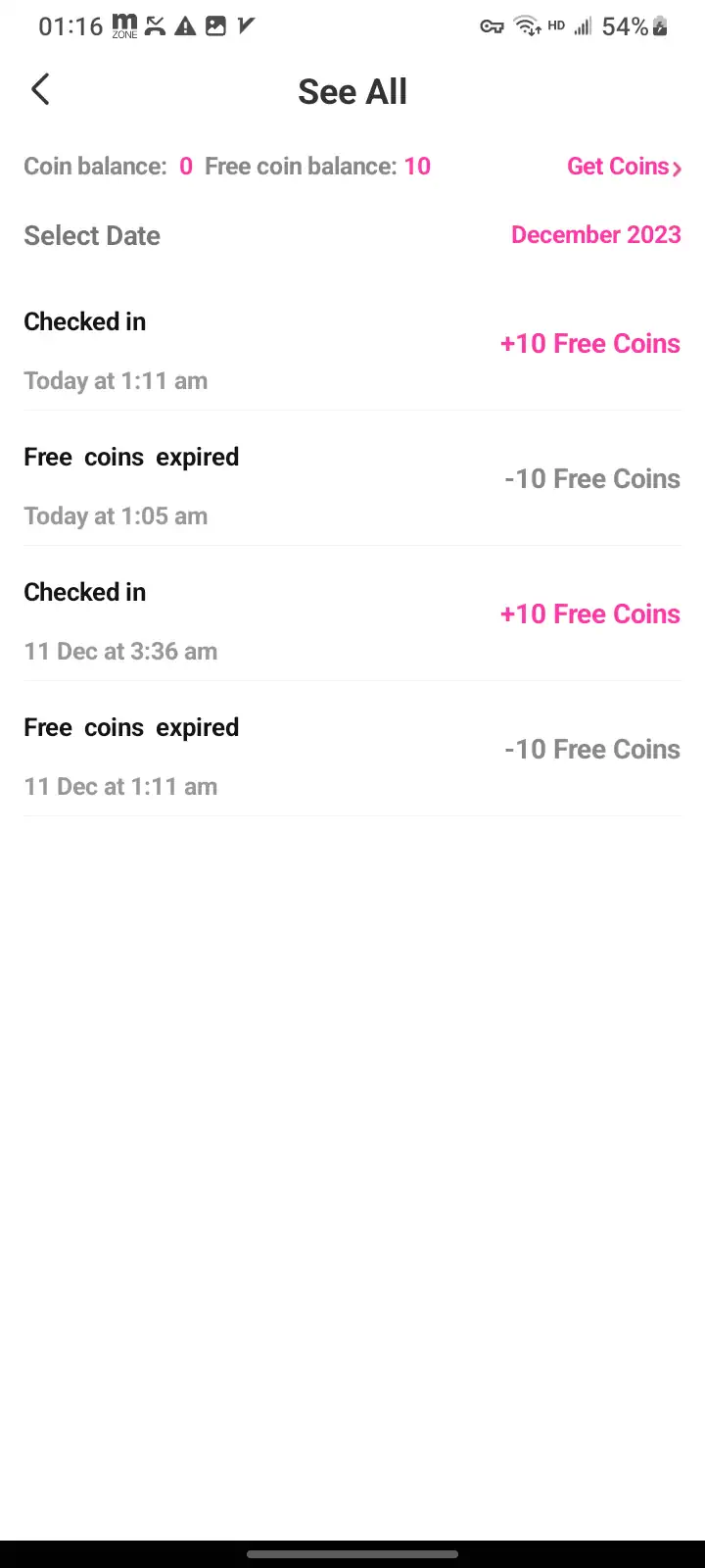 MoboReader 书币明细_2023 12 29