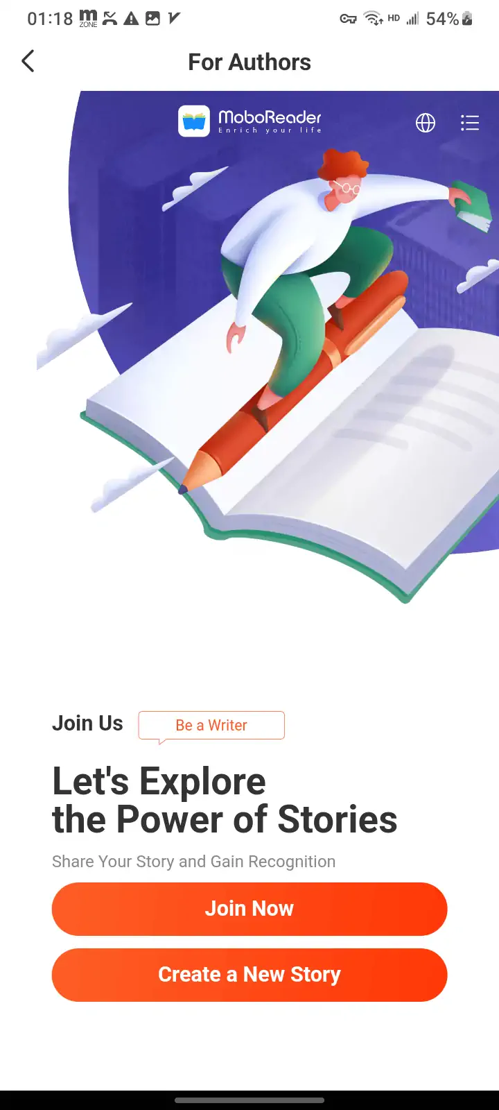 MoboReader 作者入驻落地页_2023 12 29