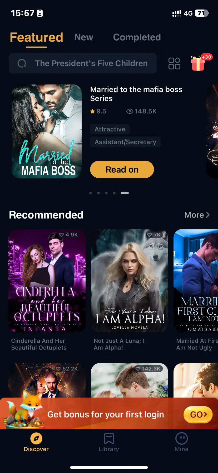 Novelsago 首页 首屏_2024 02 07